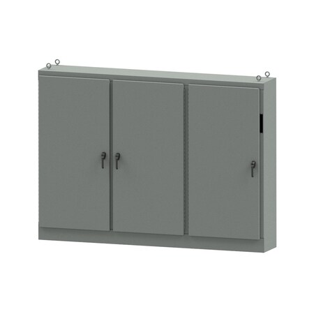 Wiegmann 3 Point Latch with Padlock Handle Electrical Enclosures, 90 in H, 24 in D, 118 in W WA90XM3EW24U